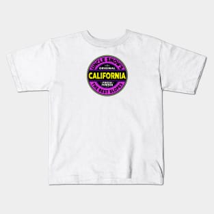 Skiing California Lake Tahoe Truckee Big Bear Kids T-Shirt